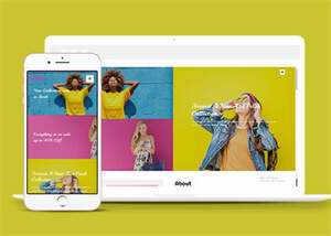 时尚服装展示类网站模板下载 - 网创&网赚 项目教学