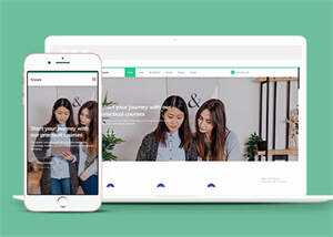 宽屏学习教育单页网站模板下载 - 网创&网赚 项目教学