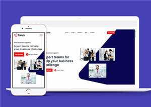 大气商业服务公司网站模板源码下载 - 网创&网赚 项目教学