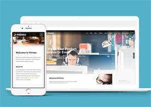 简洁企业产品介绍窄屏网站模板 - 网创&网赚 项目教学