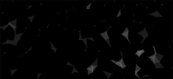 html5 canvas粒子组合三角形3D结构旋转动画特效 - 网创&网赚 项目教学