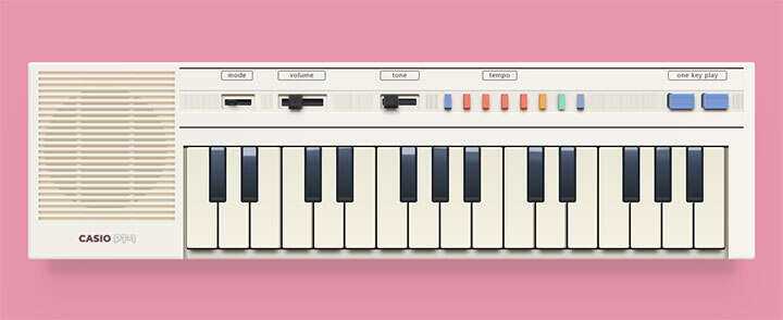 css3复古老式电子琴图形样式特效 - 网创&网赚 项目教学