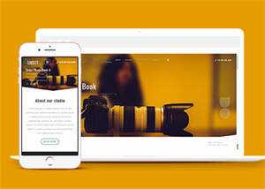 高端专业单反相机企业网站模板 - 网创&网赚 项目教学