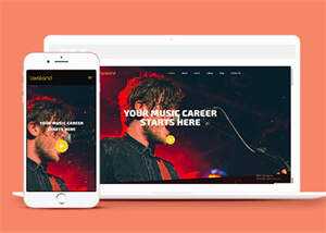 响应式音乐达人HTML5网站模板 - 网创&网赚 项目教学