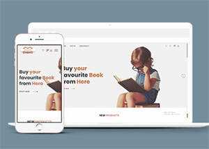 儿童书籍网上商店HTML5模板下载 - 网创&网赚 项目教学