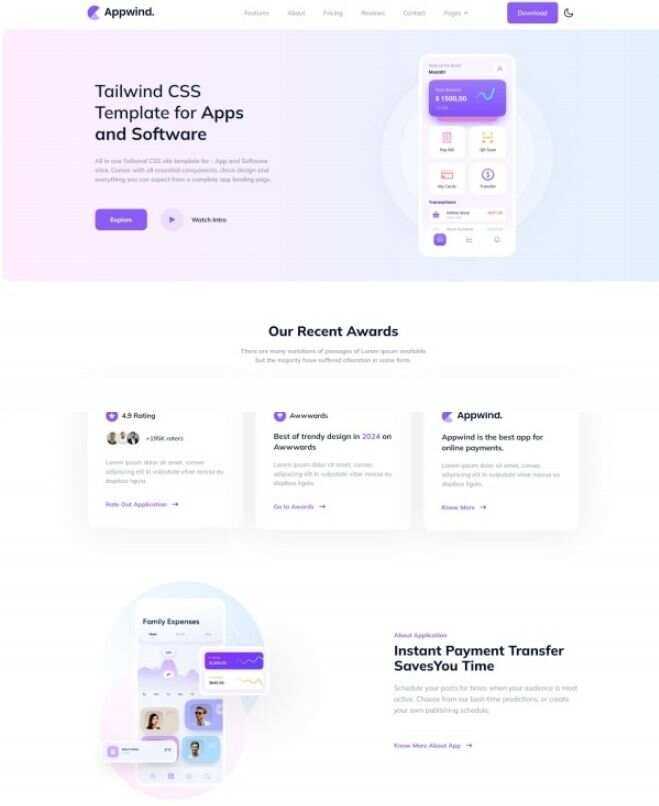 APP开发软件设计CSS网站html模板 - 网创&网赚 项目教学