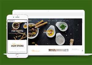 简洁西点面包烘培店网站模板下载 - 网创&网赚 项目教学