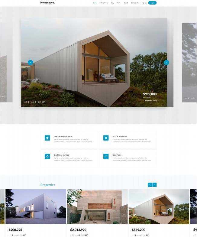 别墅在线交易服务机构网站html模板 - 网创&网赚 项目教学