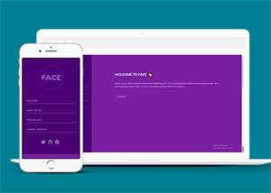 紫色全屏个人简历网页模板下载 - 网创&网赚 项目教学