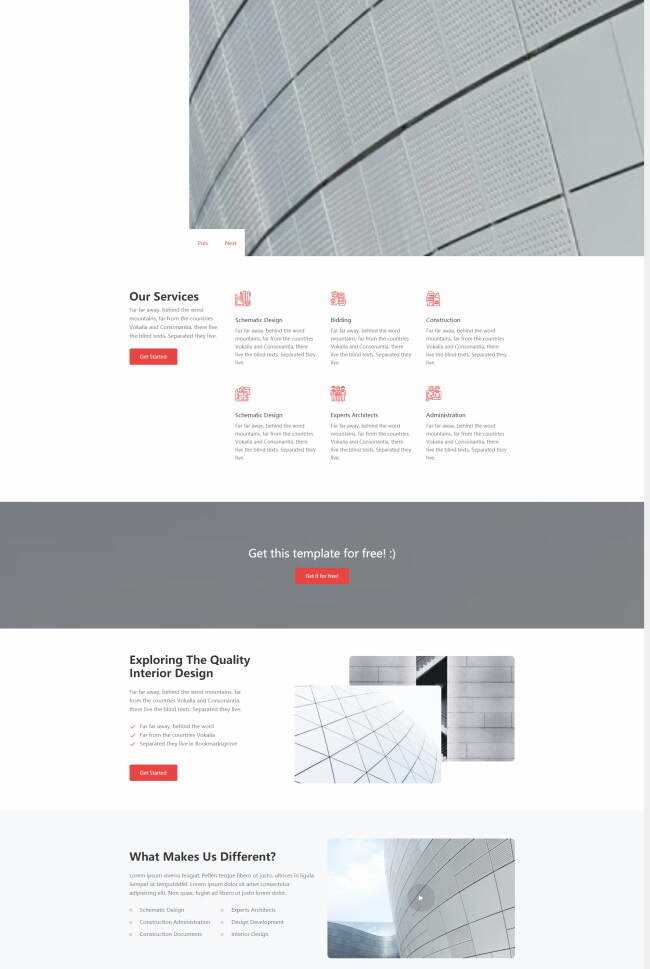 现代建筑公司宣传网站html模板 - 网创&网赚 项目教学