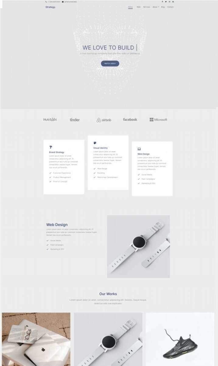 品牌视觉设计公司网站html模板 - 网创&网赚 项目教学