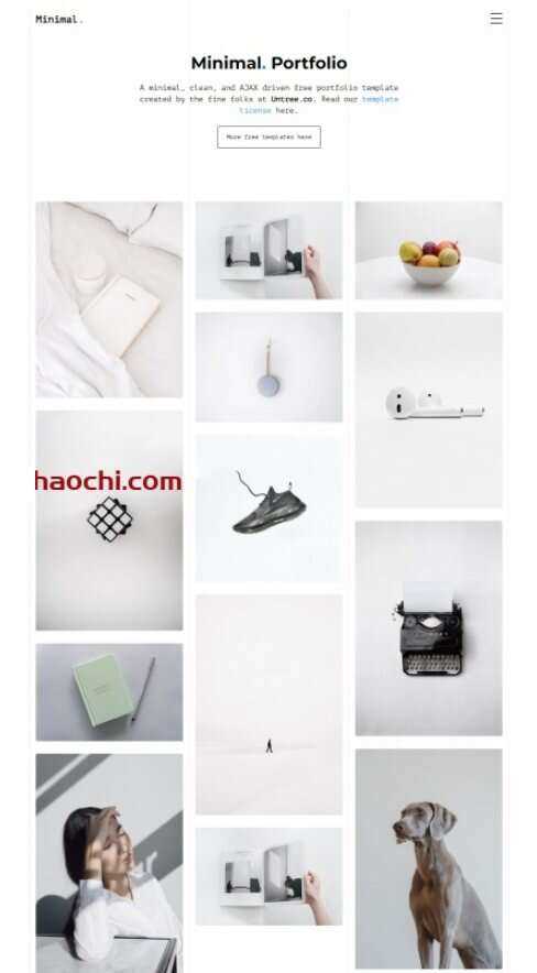 设计服务公司作品宣传网站HTML模板 - 网创&网赚 项目教学