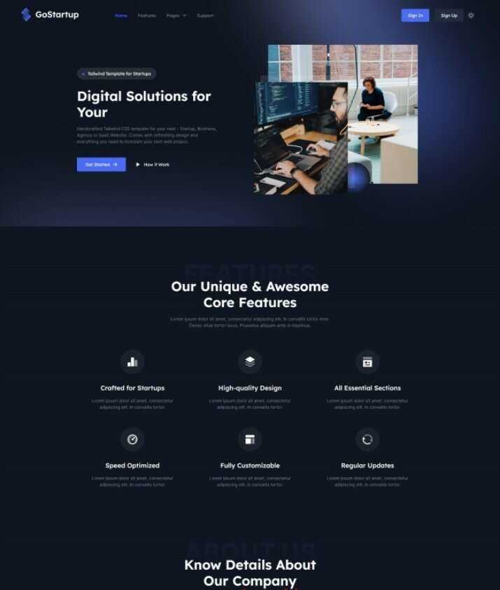 数字解决方案企业CSS模板 - 网创&网赚 项目教学