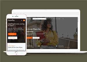 简洁心理学学习平台HTML网站模板下载 - 网创&网赚 项目教学