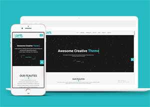 宽屏扁平化音乐公司网站模板 - 网创&网赚 项目教学