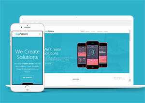 简洁通用手机app介绍展示网页模板 - 网创&网赚 项目教学