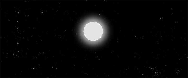 css3黑夜星空月亮发光星星闪烁动画特效 - 网创&网赚 项目教学