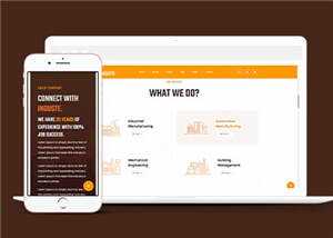 简约工业生产企业网站html模板下载 - 网创&网赚 项目教学