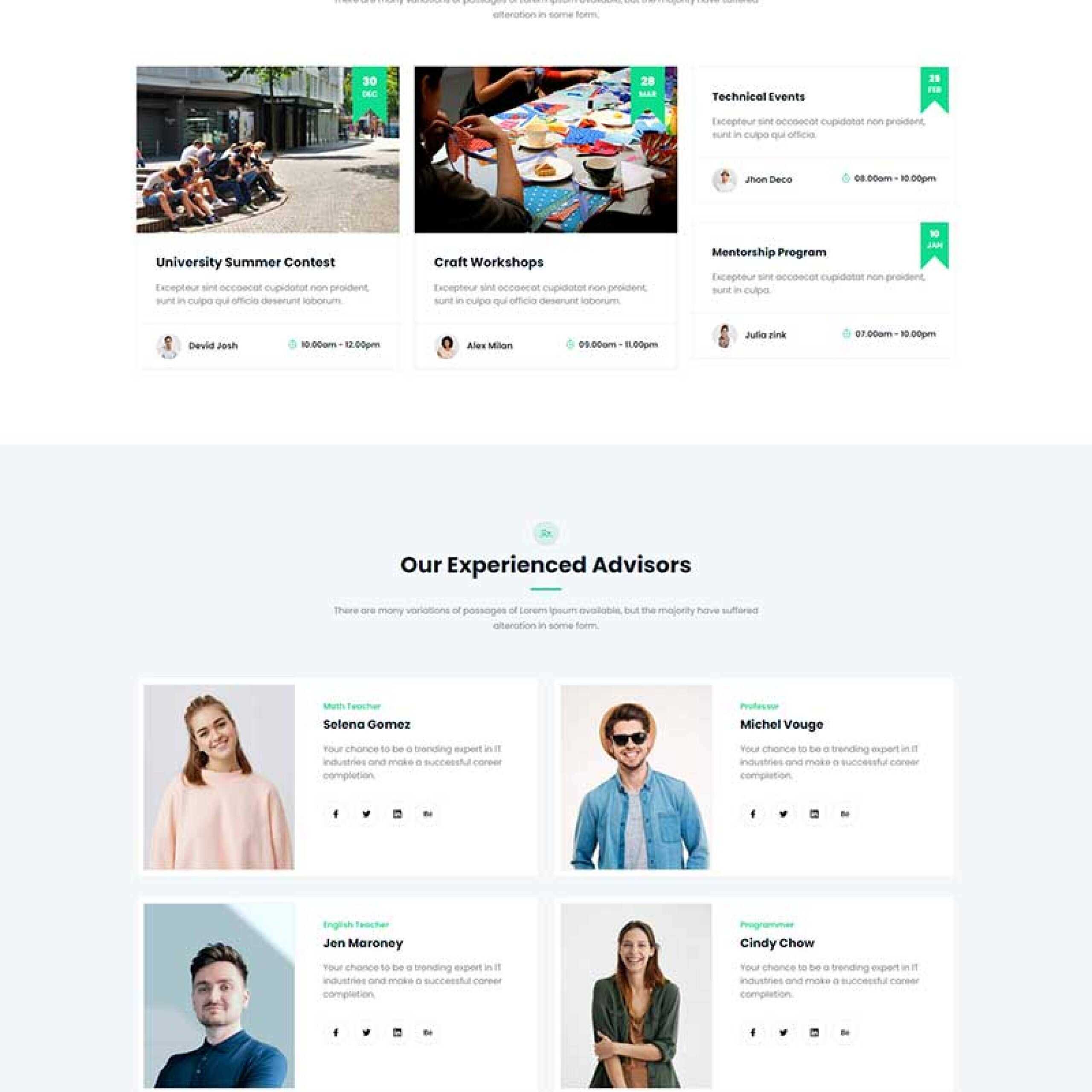 绿色响应式在线课程教育HTML5网站模板 - 网创&网赚 项目教学