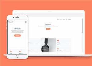 简洁公司商业服务动态html模板下载 - 网创&网赚 项目教学
