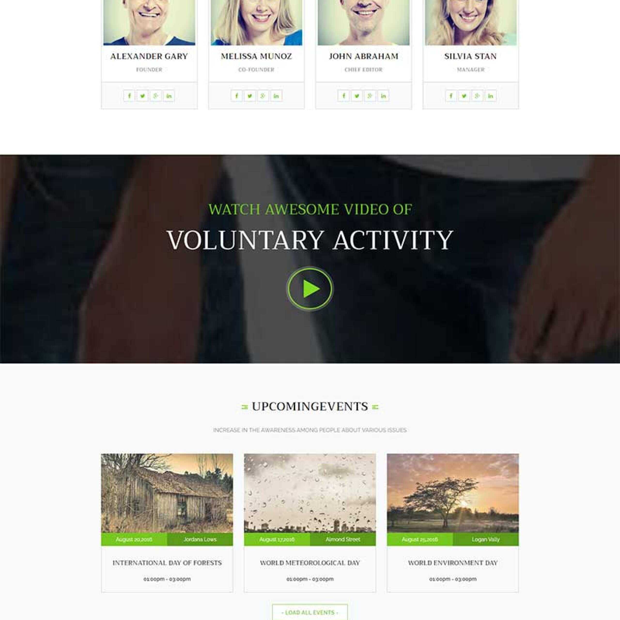 绿色环保公益网站html模板 - 网创&网赚 项目教学