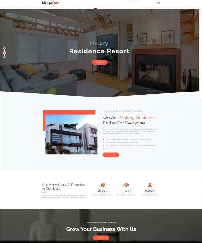 地产代理服务公司HTML5网站模板 - 网创&网赚 项目教学
