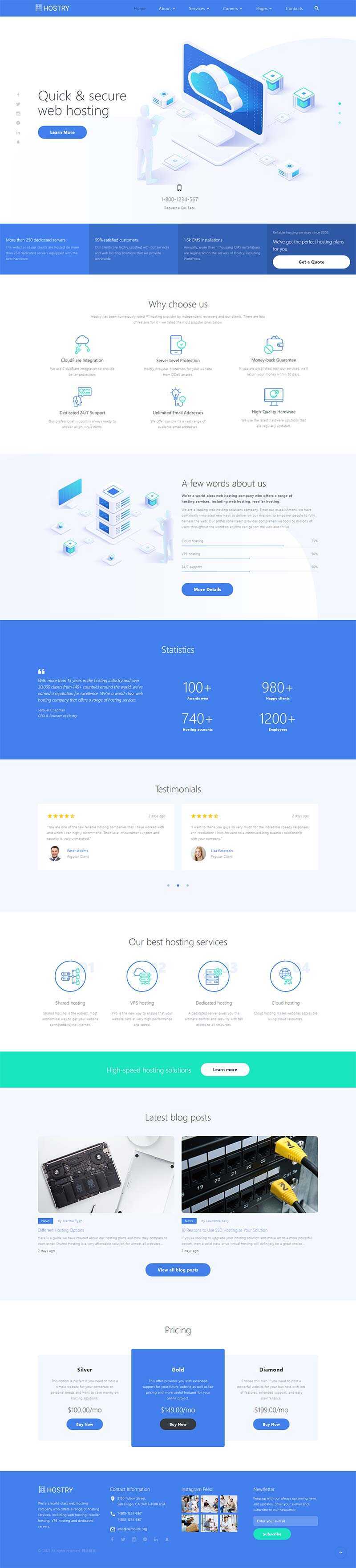IDC虚拟主机托管官网html模板 - 网创&网赚 项目教学
