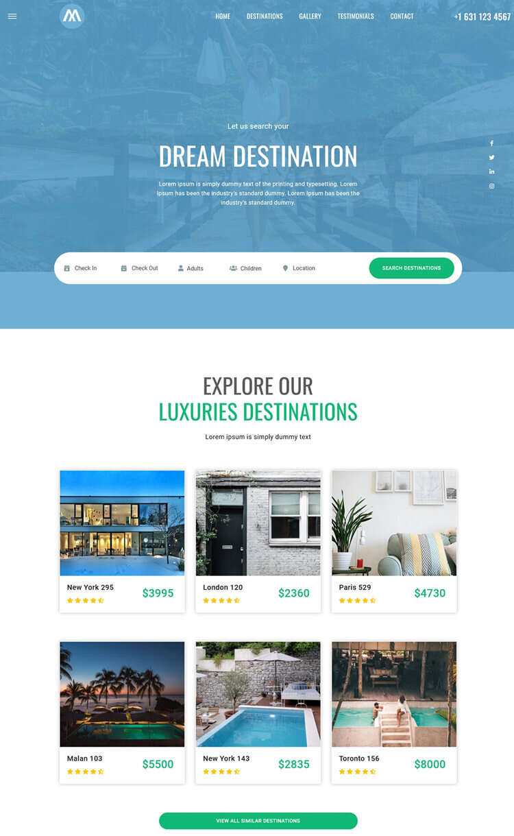 环球旅行酒店预定网站html5模板 - 网创&网赚 项目教学