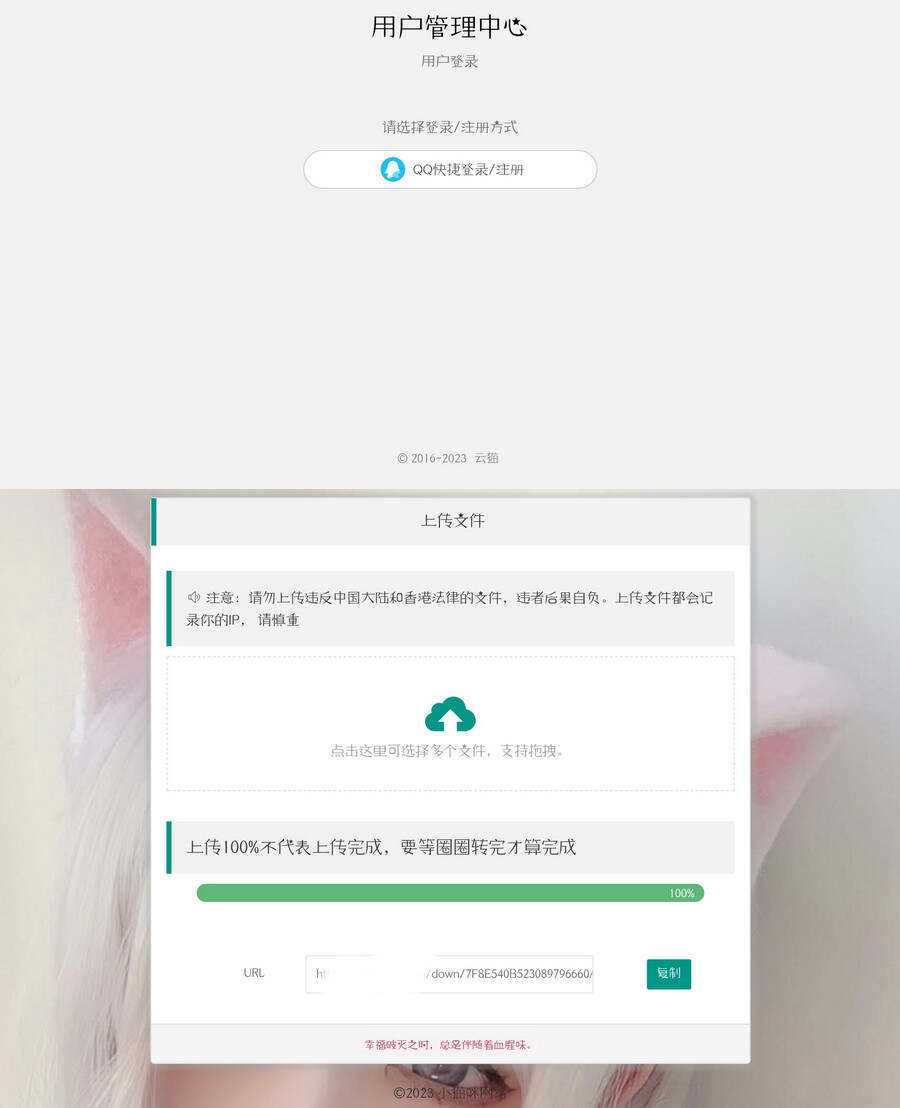 带后台的简洁网盘源码小猫咪网盘V1.3 - 网创&网赚 项目教学
