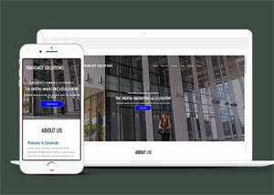 简洁数字营销类公司网站模板 - 网创&网赚 项目教学