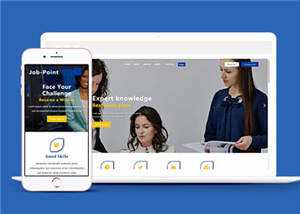 响应式公司职业管理服务HTML网页模板下载 - 网创&网赚 项目教学