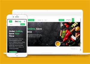 简洁生活食品电商类网站模板下载 - 网创&网赚 项目教学