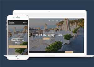 简洁豪华酒店管理服务响应式网页模板下载 - 网创&网赚 项目教学