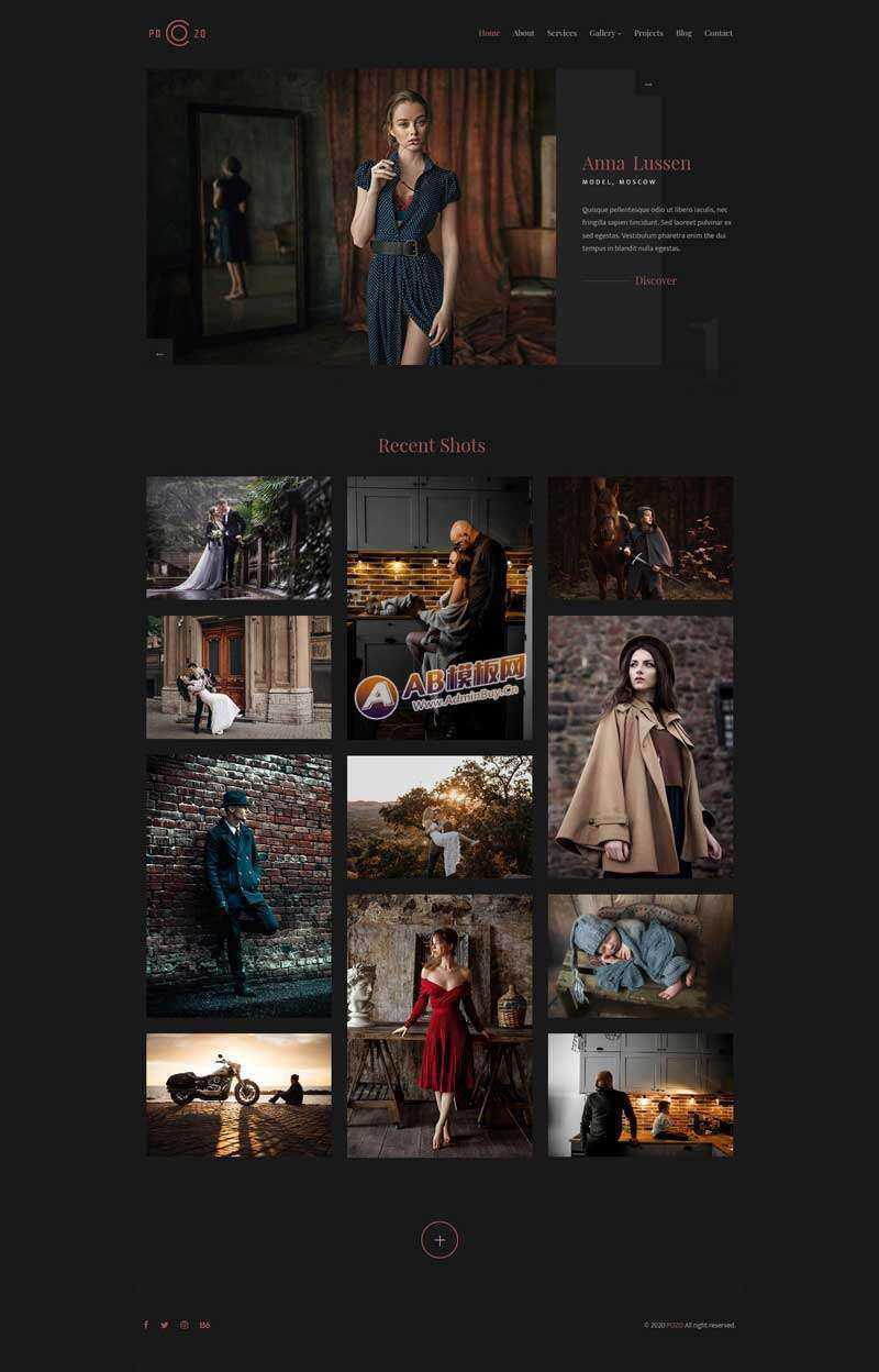 精美摄影作品集网站html模板 - 网创&网赚 项目教学