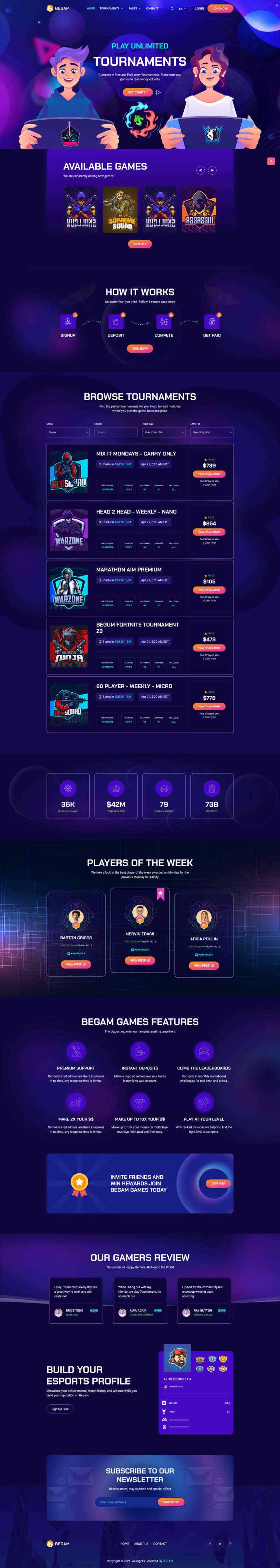 响应式的电子游戏产品销售平台HTML模板 - 网创&网赚 项目教学