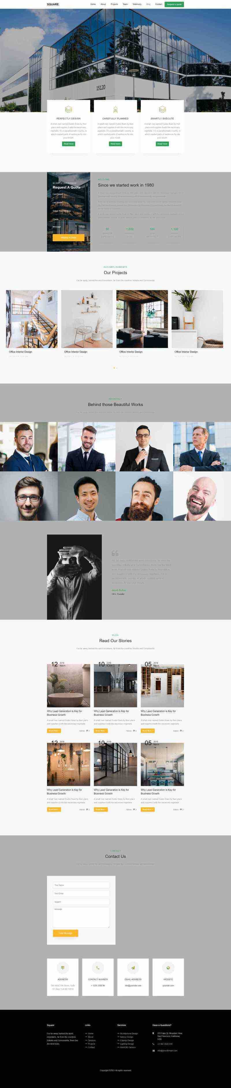 响应式室内装修设计网站html模板 - 网创&网赚 项目教学