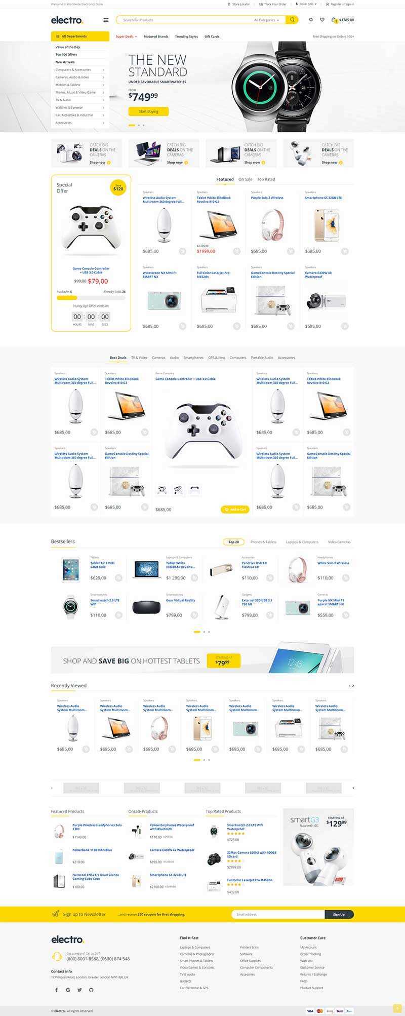 简洁明亮的综合型电子商城html模板 - 网创&网赚 项目教学