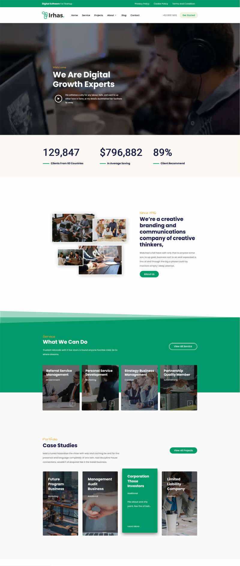 数字软件信息科技公司官网html模板 - 网创&网赚 项目教学