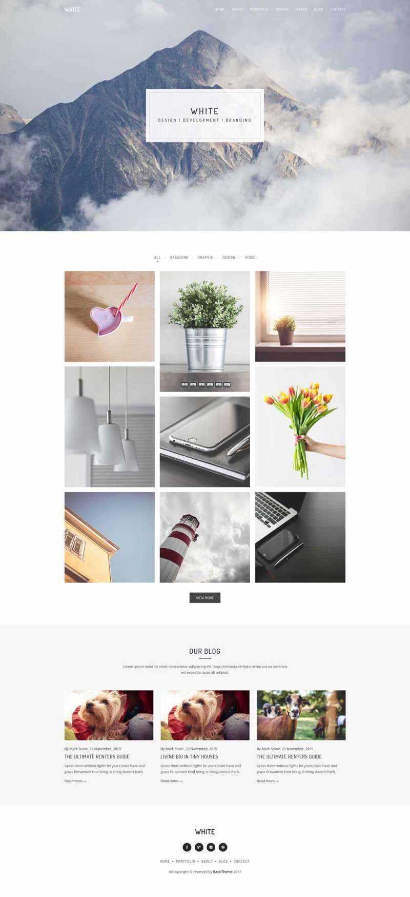 bootstrap轻量级图片相册博客html模板 - 网创&网赚 项目教学