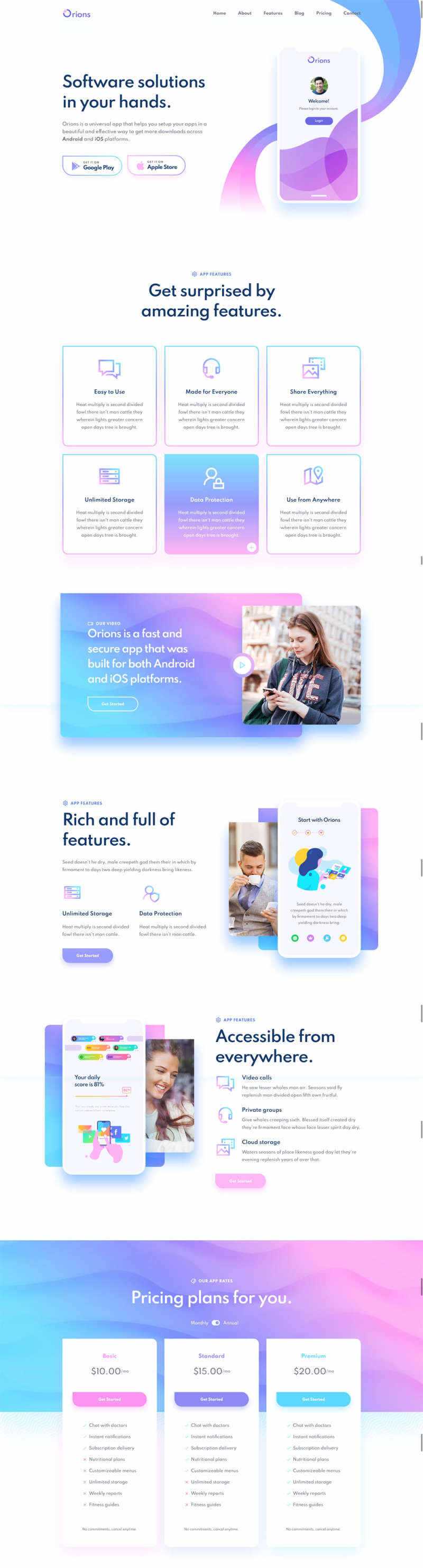 响应式app应用程序网页模板 - 网创&网赚 项目教学