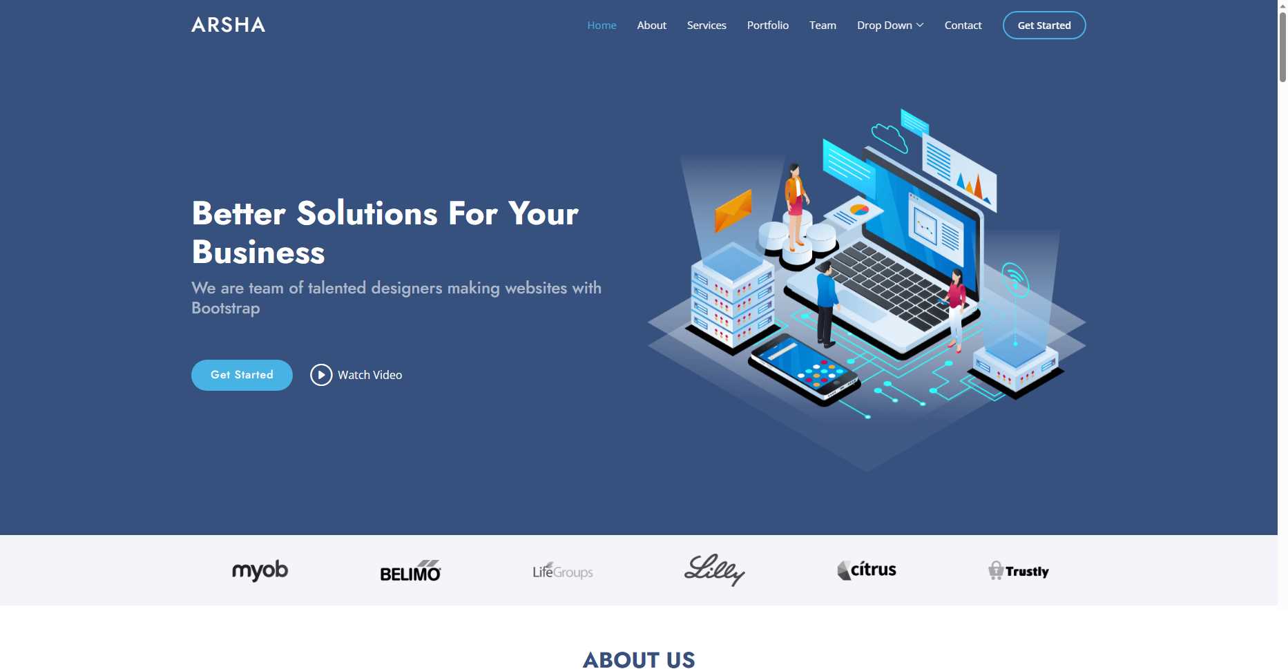 bootstrap模板分享可用于企业站等多种网站都实用 - 网创&网赚 项目教学