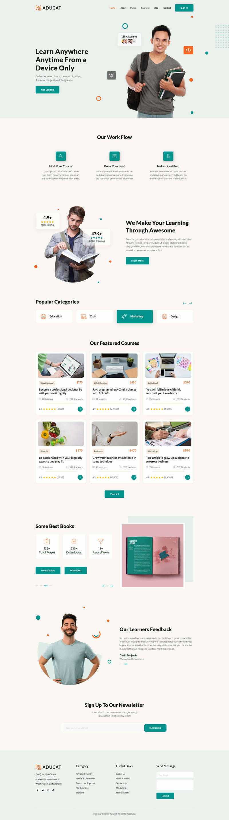 Bootstrap5响应式在线课程教育网页模板 - 网创&网赚 项目教学