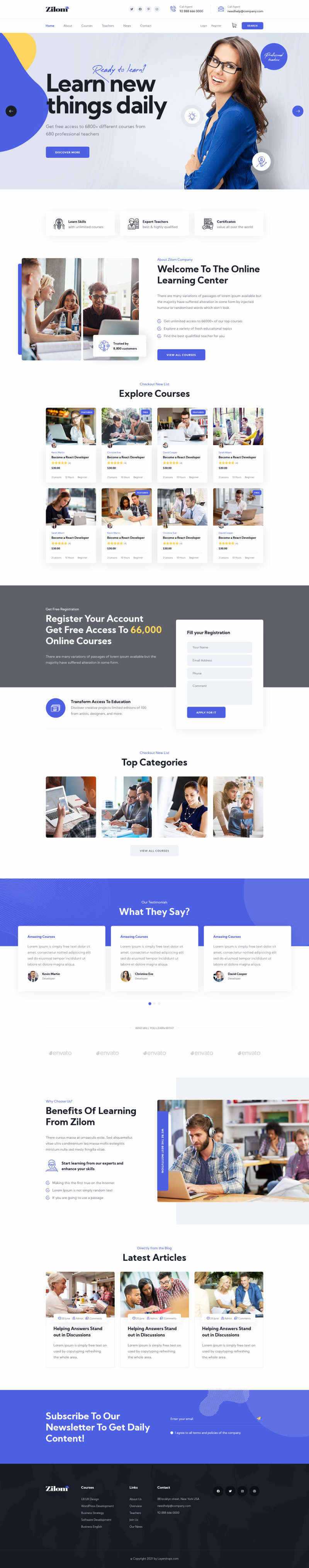 bootstrap在线教育学习官网HTML模板 - 网创&网赚 项目教学