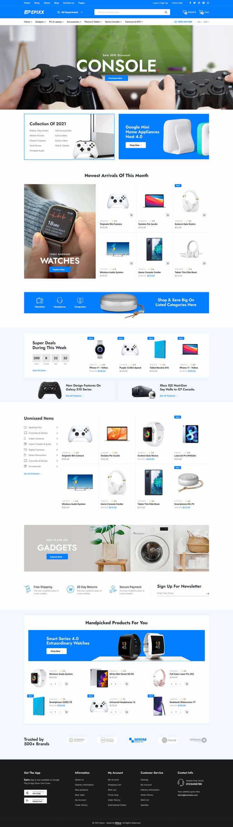数码产品电子商务HTML响应式模板 - 网创&网赚 项目教学