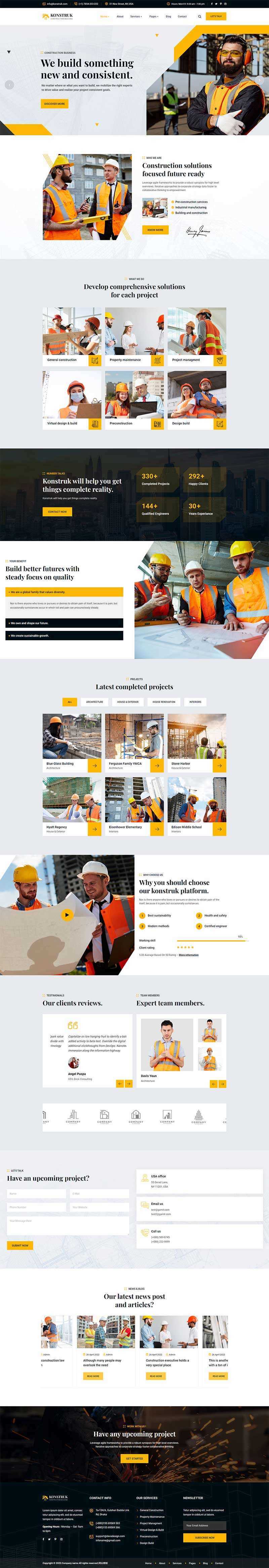 城市开发运营建筑公司网站html模板 - 网创&网赚 项目教学