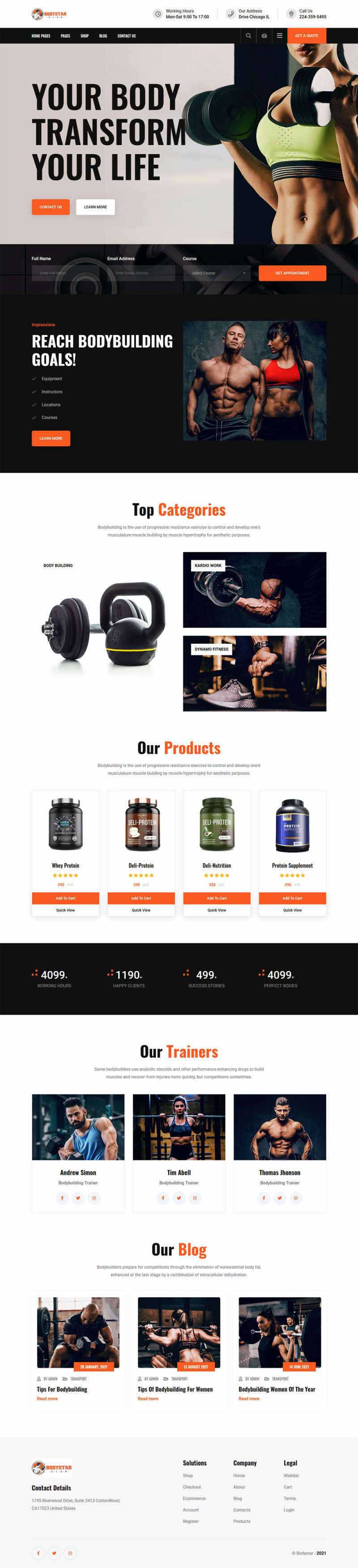 bootstrap响应式健身房设备公司官网html模板 - 网创&网赚 项目教学