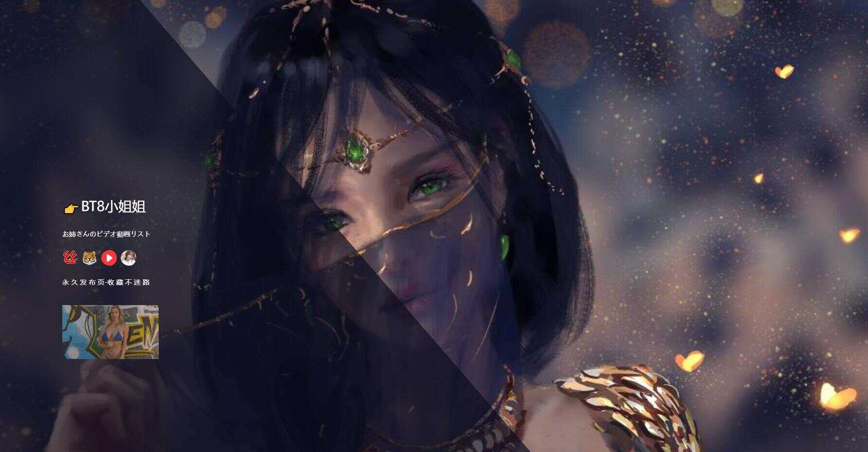 小姐姐炫酷唯美引导页 - 网创&网赚 项目教学