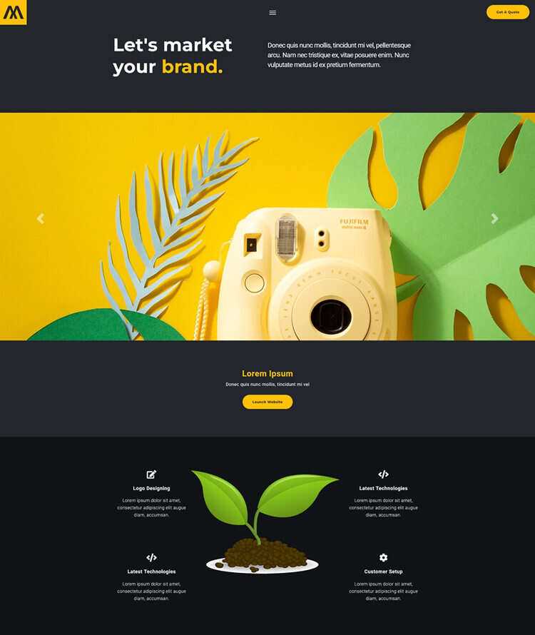 品牌营销策划服务公司网站html5模板 - 网创&网赚 项目教学