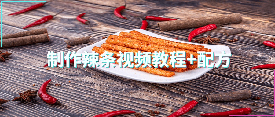 制作辣条视频教程+配方 - 网创&网赚 项目教学
