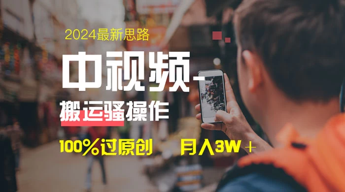 中视频新思路，双重去重 100% 过原创，一键分发多平台变现，简单无脑，日入 1000+ - 网创&网赚 项目教学
